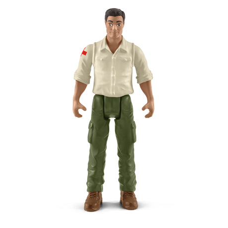 Gros camion de sauvetage d'animaux, coffret de jeu de 45 pieces avec 2 figurines d'animaux, 1 figurine de ranger articulée et des