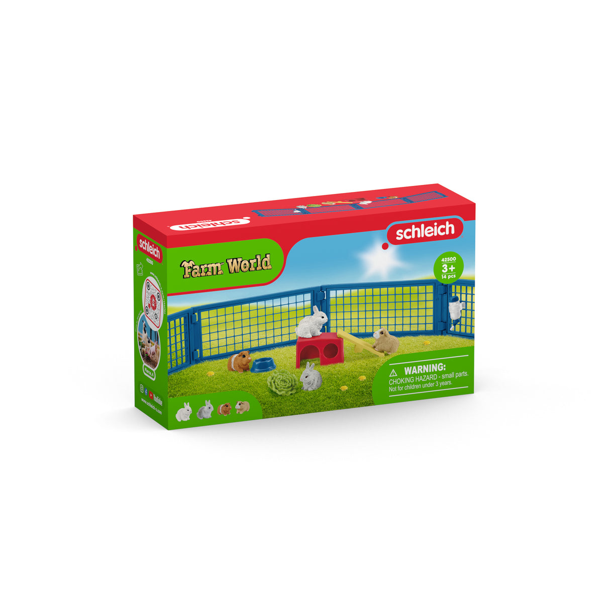 Maison pour lapin et cochons d'inde, coffret figurine et accessoires,  Cadeau pour Garçons et Filles - Jouet 3 Ans et + -schleich