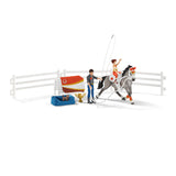 Coffret d'entraînement a la voltige de Mia, coffret schleich avec 18 éléments inclus dont 1 cheval schleich et 2 personnages,
