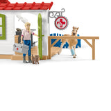 Cabinet vétérinaire avec animaux, coffret de 43 pieces avec figurine vétérinaire, animaux et accessoires, jouets animaux de la