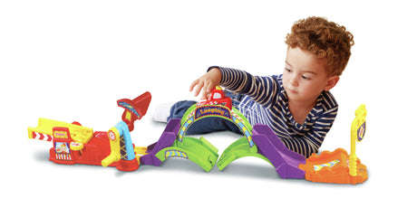 Circuit miniature - VTECH - Tut Tut Bolides - Tut Tut Looping + King - Jaune - 12 mois et plus