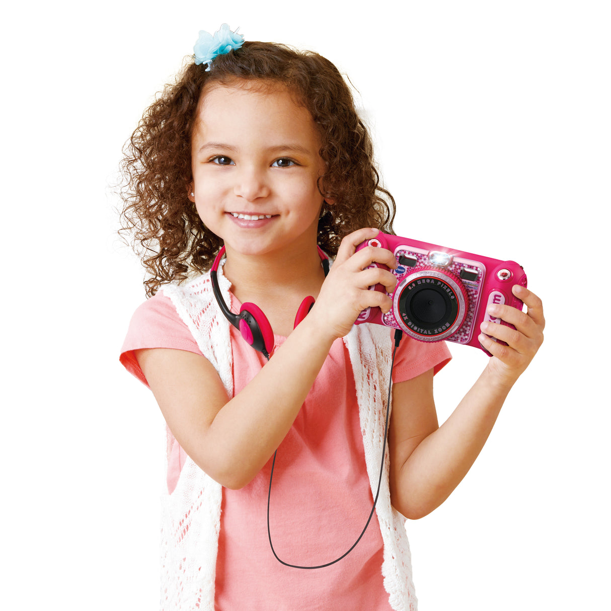 Appareil photo enfant - VTECH - Kidizoom Duo DX Rose - 75 filtres dynamiques - 5 jeux en réalité augmentée