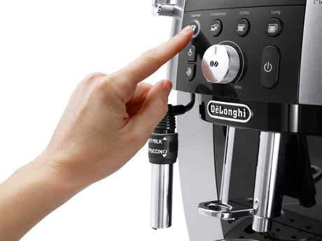 Machine expresso broyeur - De'Longhi - Magnifica S smart - ECAM250.23.SB - 4 recettes - Noir argenté