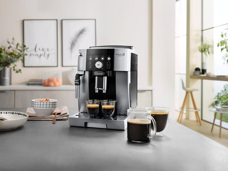 Machine expresso broyeur - De'Longhi - Magnifica S smart - ECAM250.23.SB - 4 recettes - Noir argenté