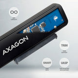 Adaptateur USB-C 3.2 Axagon ADSA-FP2C vers S-ATA 2,5" SSD/HDD auto-alimenté