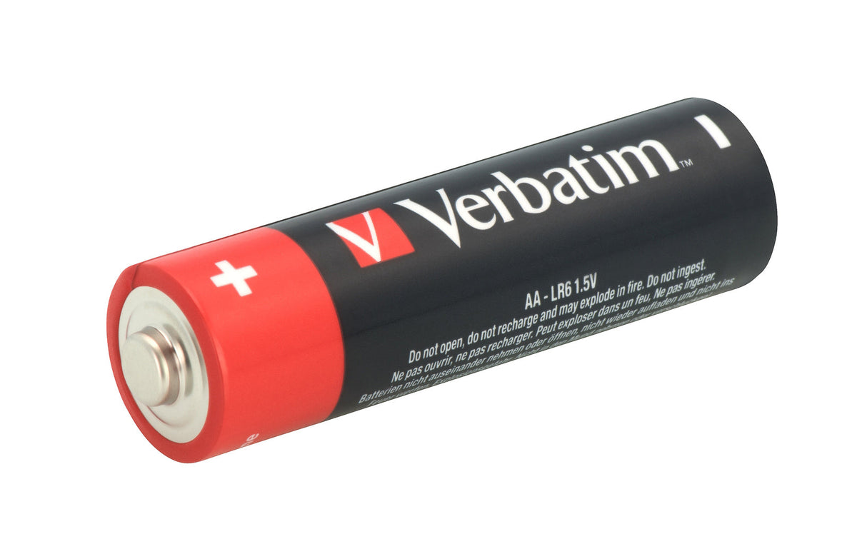 Lot de 4 piles Alcaline Verbatim Premium type AA (LR6) 1,5V