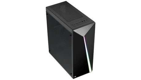 Boitier Moyen Tour ATX AeroCool Shard Tempered Glass ARGB avec panneau vitré (Noir)