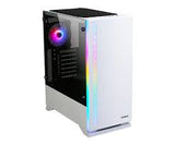 Boitier Moyen Tour ATX Zalman S5 RGB avec panneaux vitrés (Blanc)
