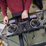HERCULES DJCONTROL INPULSE 500 - Contrôleur DJ - Interface audio et mixeur hardware intégrés - 16 pads rétroéclaires (RGB) - Noir