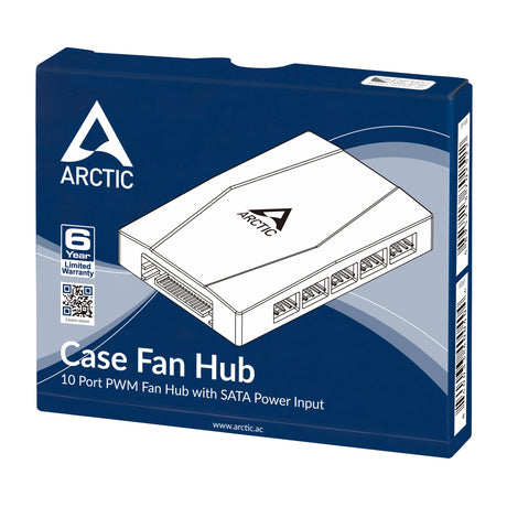 Contrôleur/Hub Arctic Case Fan Hub pour 10x ventilateurs PWM (Noir)