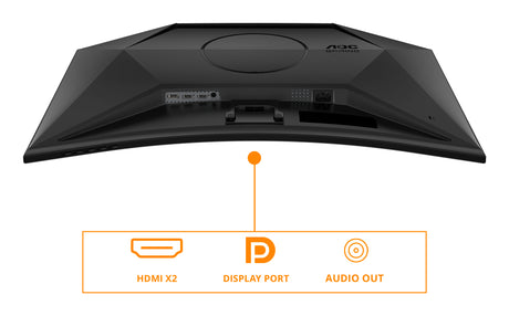 Ecran PC incurvé Gamer - AOC - 32'' - QHD - 180Hz - Dalle Fast VA - 0,5ms - CQ32G4VE