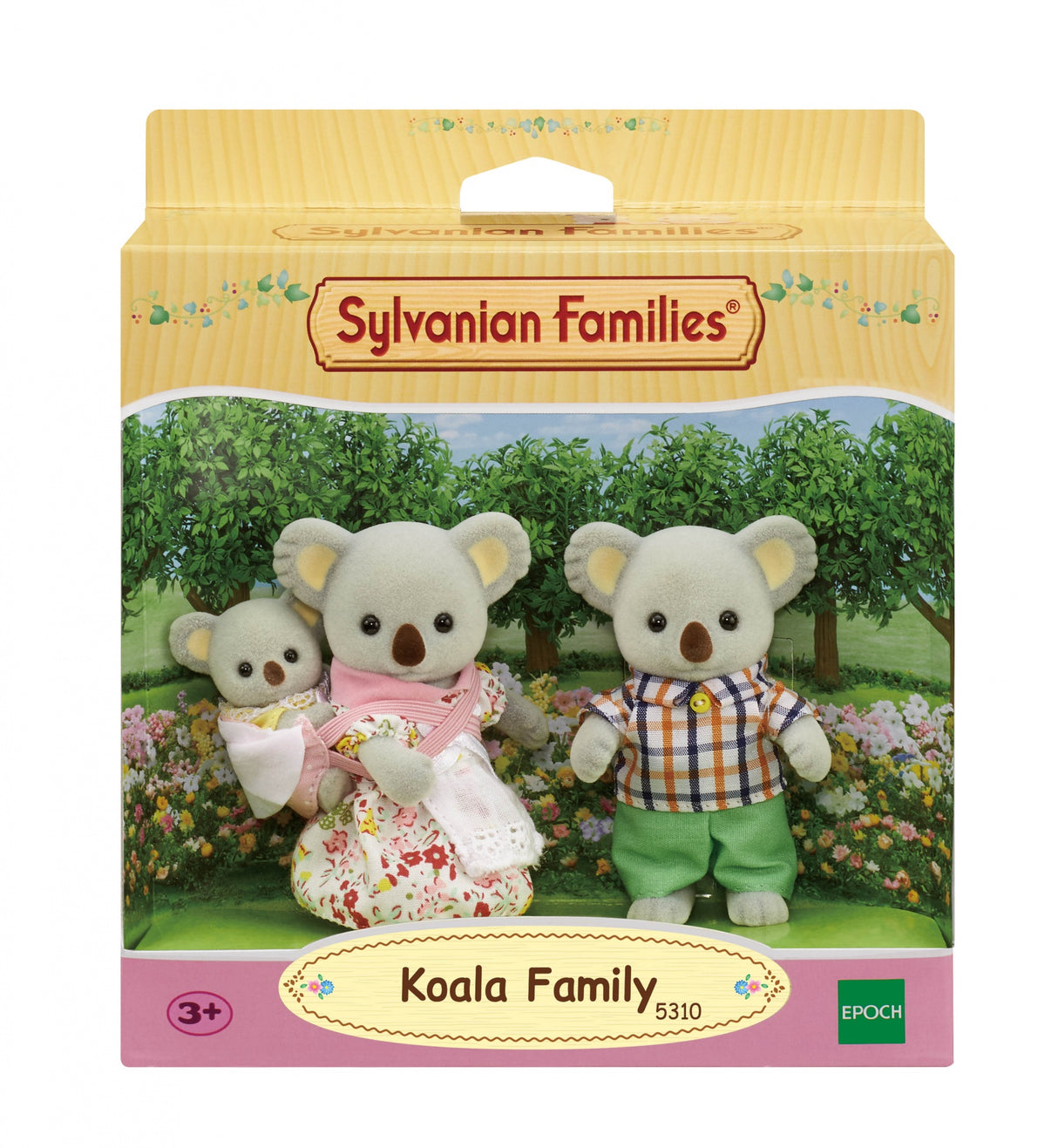 Famille Koala Sylvanian - SYLVANIAN FAMILIES - 5310 - Articulée et Habillée - Gris