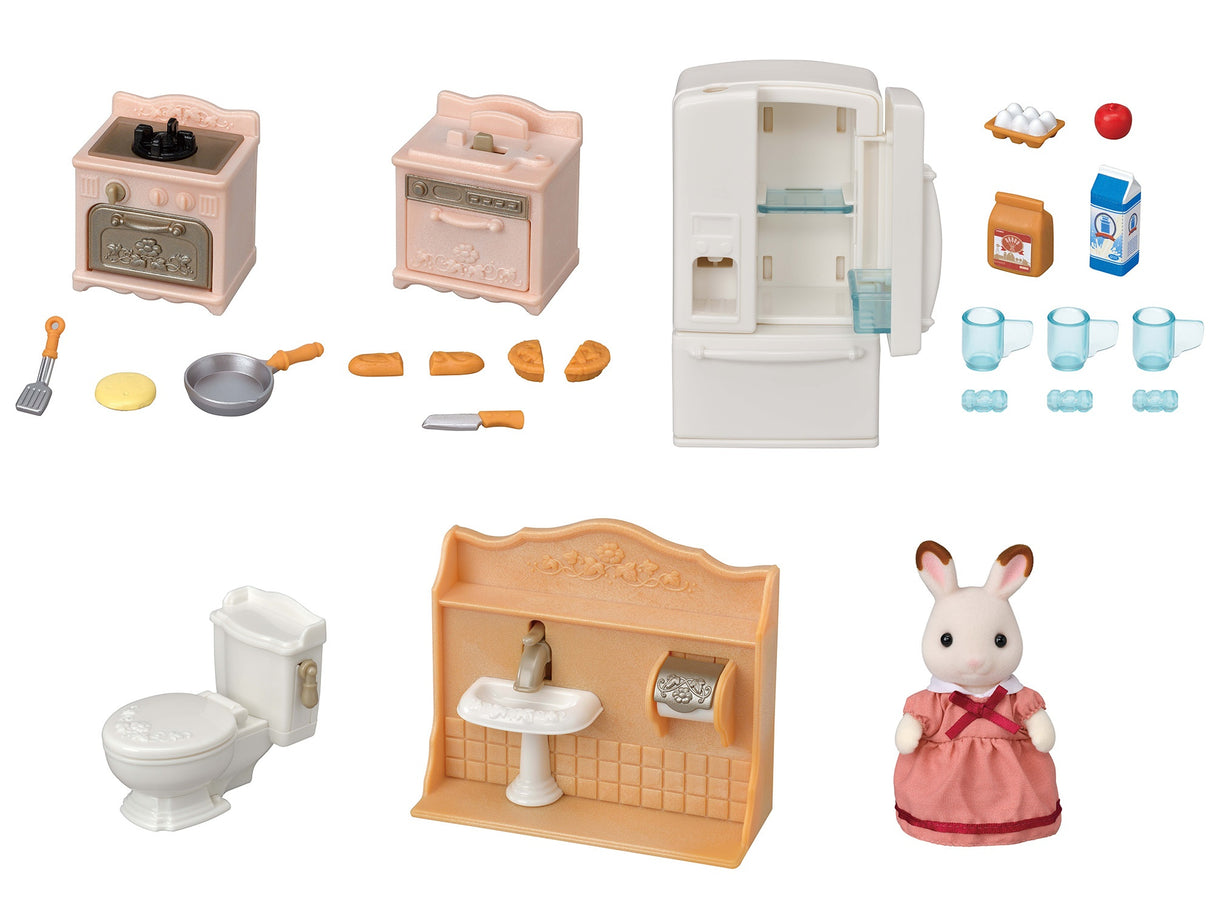 Le  set d'ameublement cosy cottage et maman - Sylvanian Families - 5449