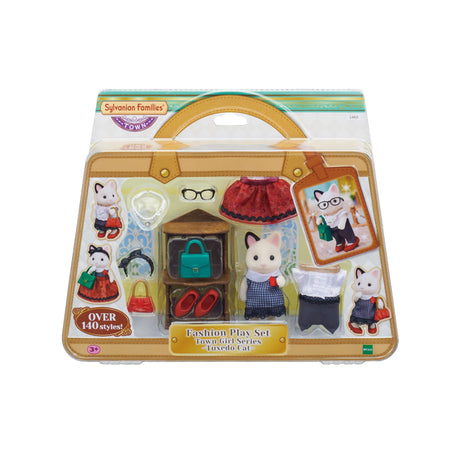 SYLVANIAN FAMILIES - La valisette de mode et grande soeur chat bicolore