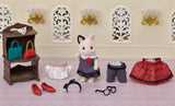 SYLVANIAN FAMILIES - La valisette de mode et grande soeur chat bicolore
