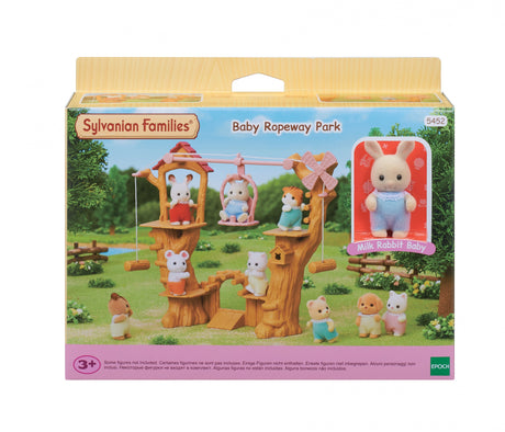 Figurine miniature - SYLVANIAN FAMILIES - La tyrolienne des bébés - Henry le bébé lapin creme - Multicolore