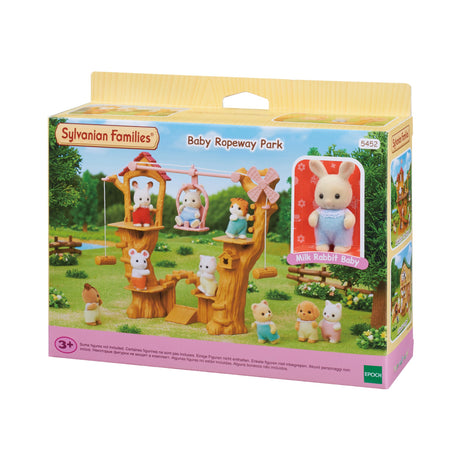 Figurine miniature - SYLVANIAN FAMILIES - La tyrolienne des bébés - Henry le bébé lapin creme - Multicolore