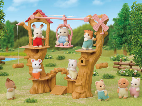 Figurine miniature - SYLVANIAN FAMILIES - La tyrolienne des bébés - Henry le bébé lapin creme - Multicolore