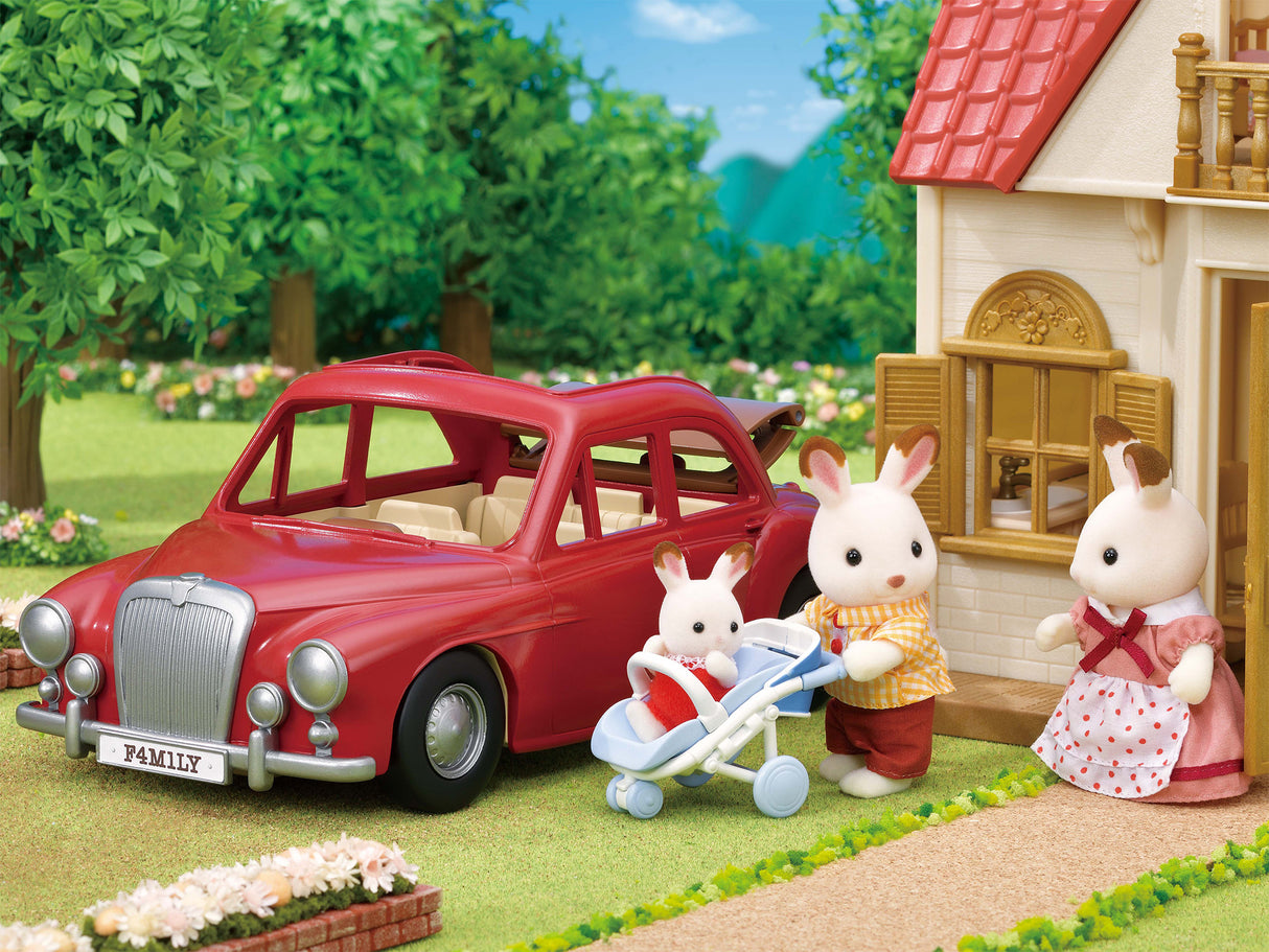 Voiture rouge cabriolet 5 places - SYLVANIAN FAMILIES - pour poupées de 3 ans et plus