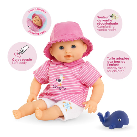 Poupon - COROLLE - Bébé Bain Océane - 30 cm - jouet de bain - des 18 mois