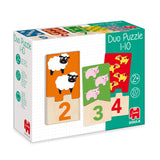 Puzzle en bois Goula - Duo Puzzle 1-10 pour compter