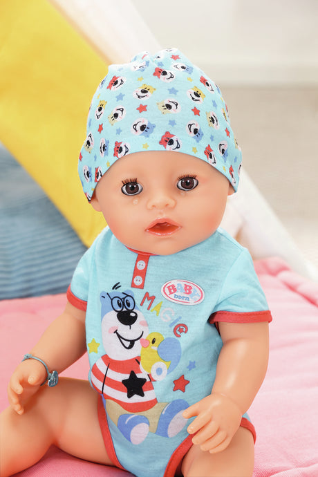 BABY BORN - Magic Boy - Poupée bébé garçon avec 11 accessoires - Mange, dort, pleure et utilise le pot - 43cm - des 3 ans