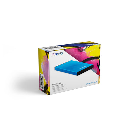 Boitier externe USB 3.1 TooQ TQE-2527 - S-ATA 2,5" (Bleu)
