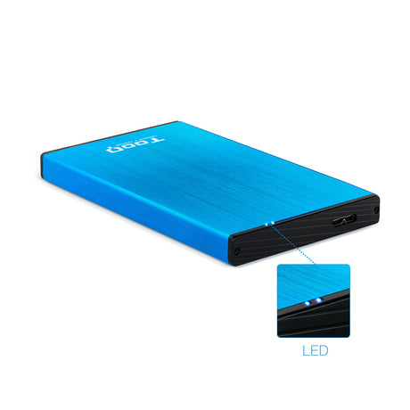 Boitier externe USB 3.1 TooQ TQE-2527 - S-ATA 2,5" (Bleu)