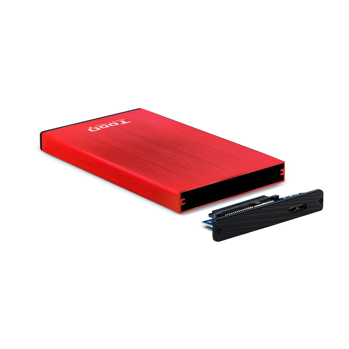Boitier externe USB 3.1 TooQ TQE-2527 - S-ATA 2,5" (Rouge)
