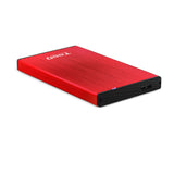 Boitier externe USB 3.1 TooQ TQE-2527 - S-ATA 2,5" (Rouge)