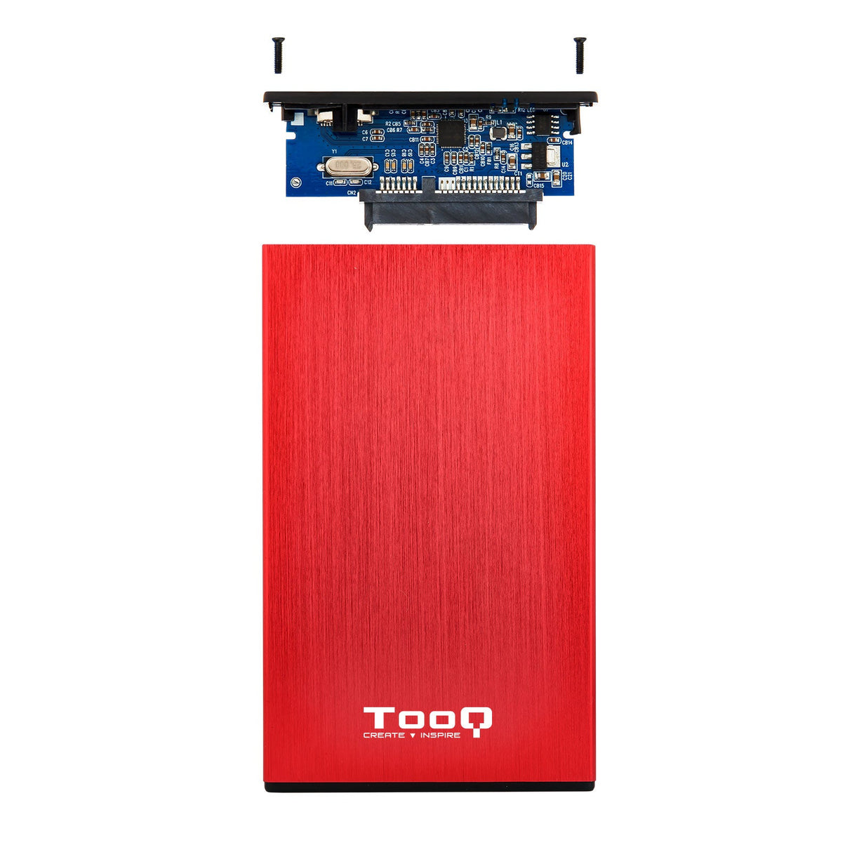 Boitier externe USB 3.1 TooQ TQE-2527 - S-ATA 2,5" (Rouge)