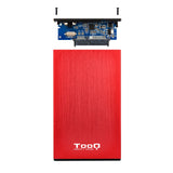 Boitier externe USB 3.1 TooQ TQE-2527 - S-ATA 2,5" (Rouge)