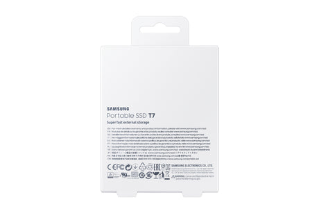 SAMSUNG - T7 Gris - SSD Externe - 1 To - USB 3.2 - Vitesse lecture jusqu'a 1 050 Mo/s