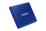 SAMSUNG - T7 Bleu - SSD Externe - 1 To - USB 3.2 - Vitesse lecture jusqu'a 1 050 Mo/s