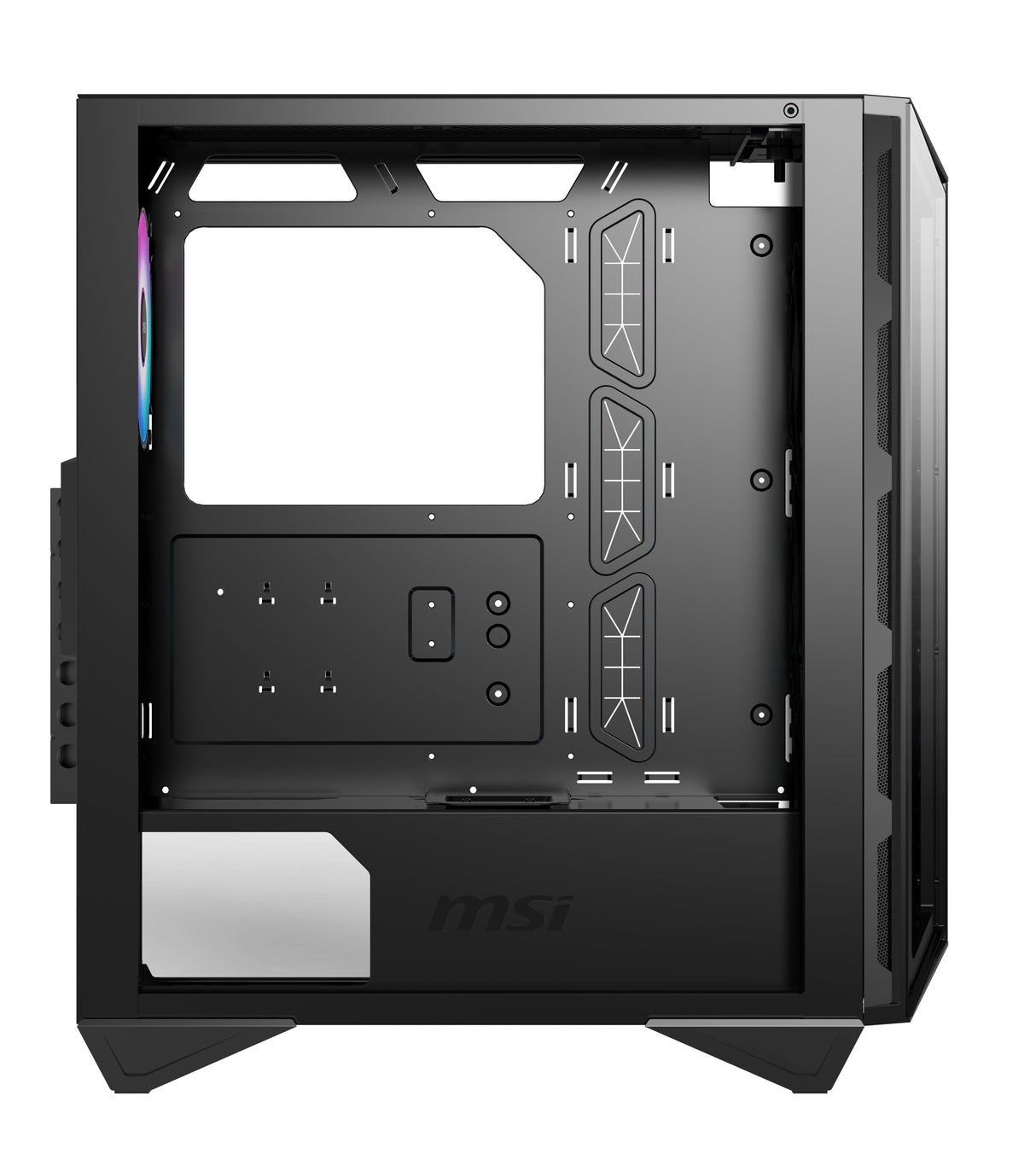 Boitier Moyen Tour ATX MSI MPG Gungnir 110R RGB avec panneaux vitrés (Noir)