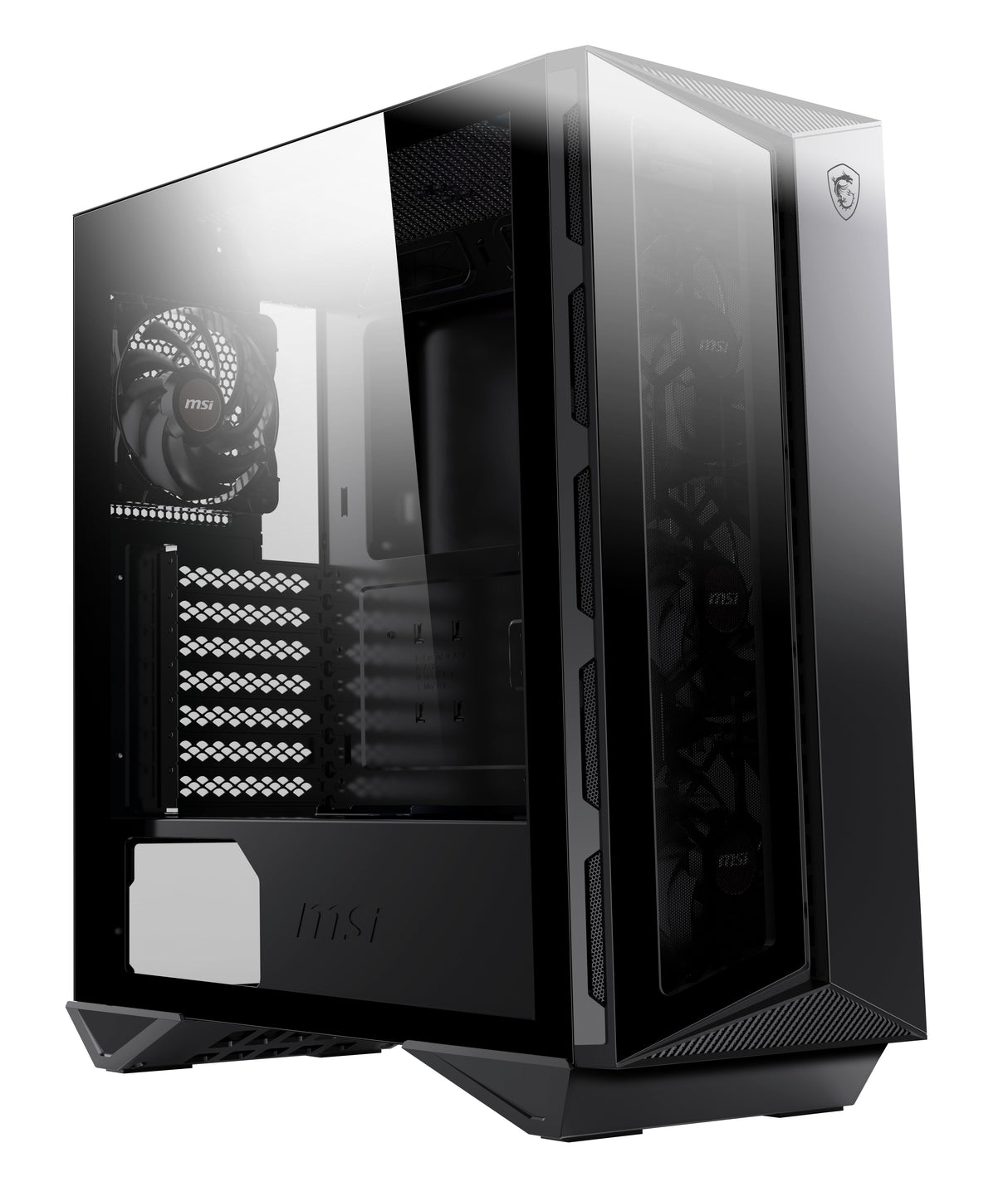 Boitier Moyen Tour ATX MSI MPG Gungnir 110R RGB avec panneaux vitrés (Noir)