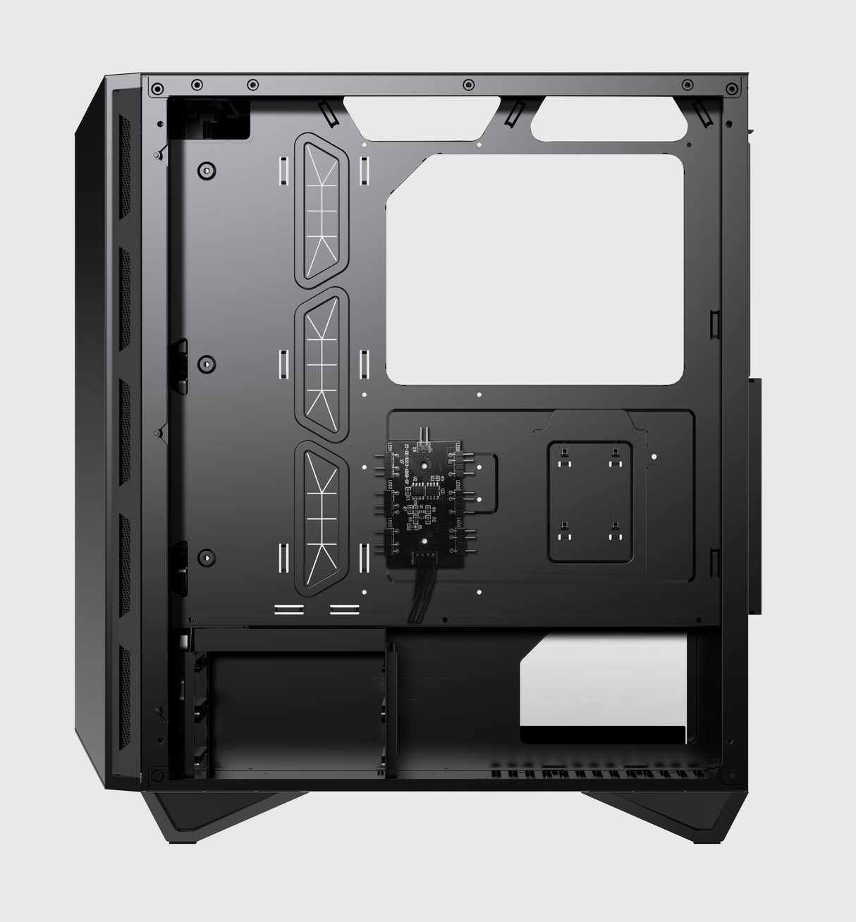 Boitier Moyen Tour ATX MSI MPG Gungnir 110R RGB avec panneaux vitrés (Noir)