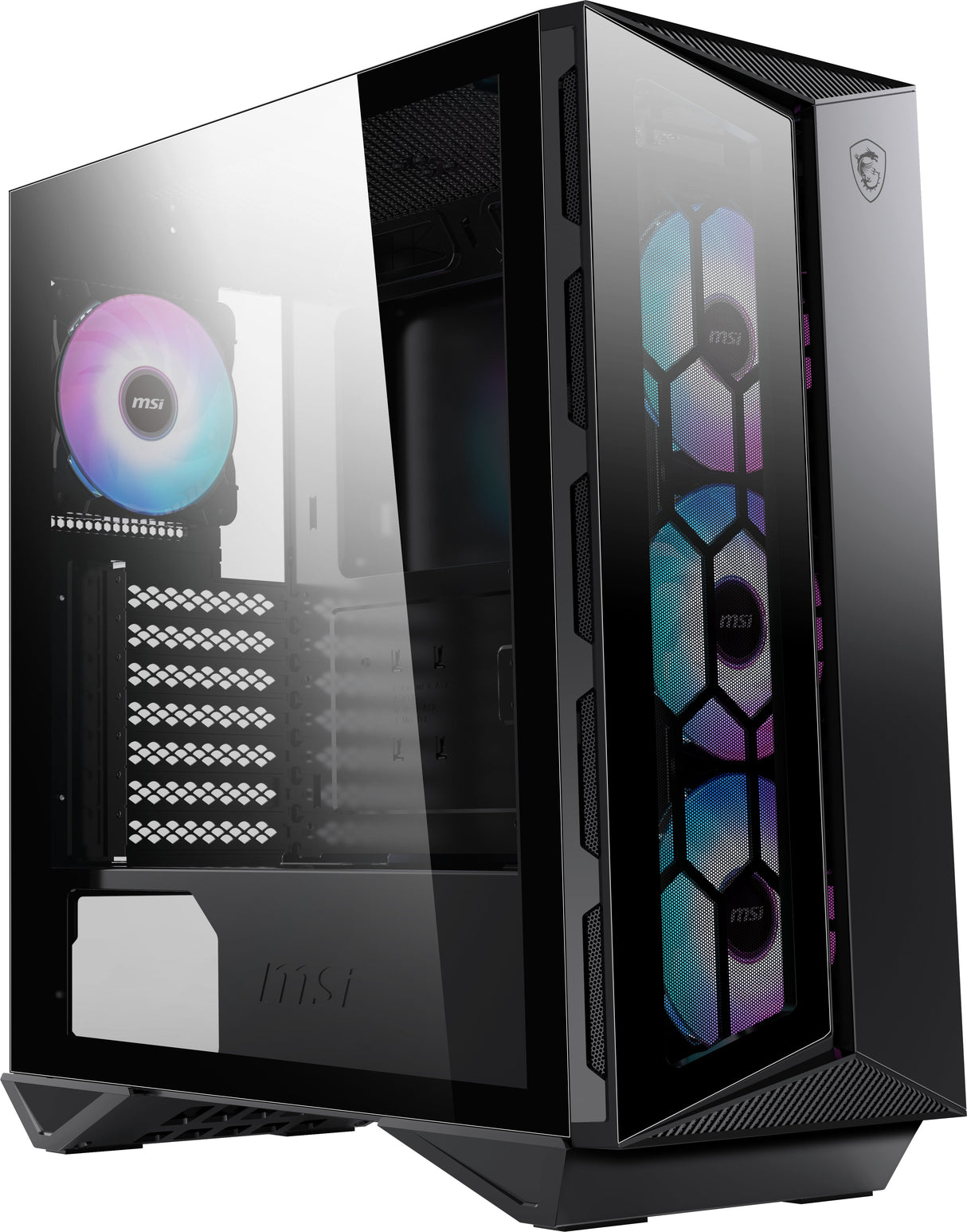 Boitier Moyen Tour ATX MSI MPG Gungnir 110R RGB avec panneaux vitrés (Noir)