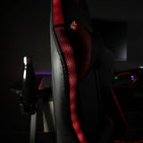 Chaise de bureau gaming - KONIX - Phantom - Éclairage RVB - Inclinaison 135° - Synthétique - Coussin lombaires et cervicaux - Noir