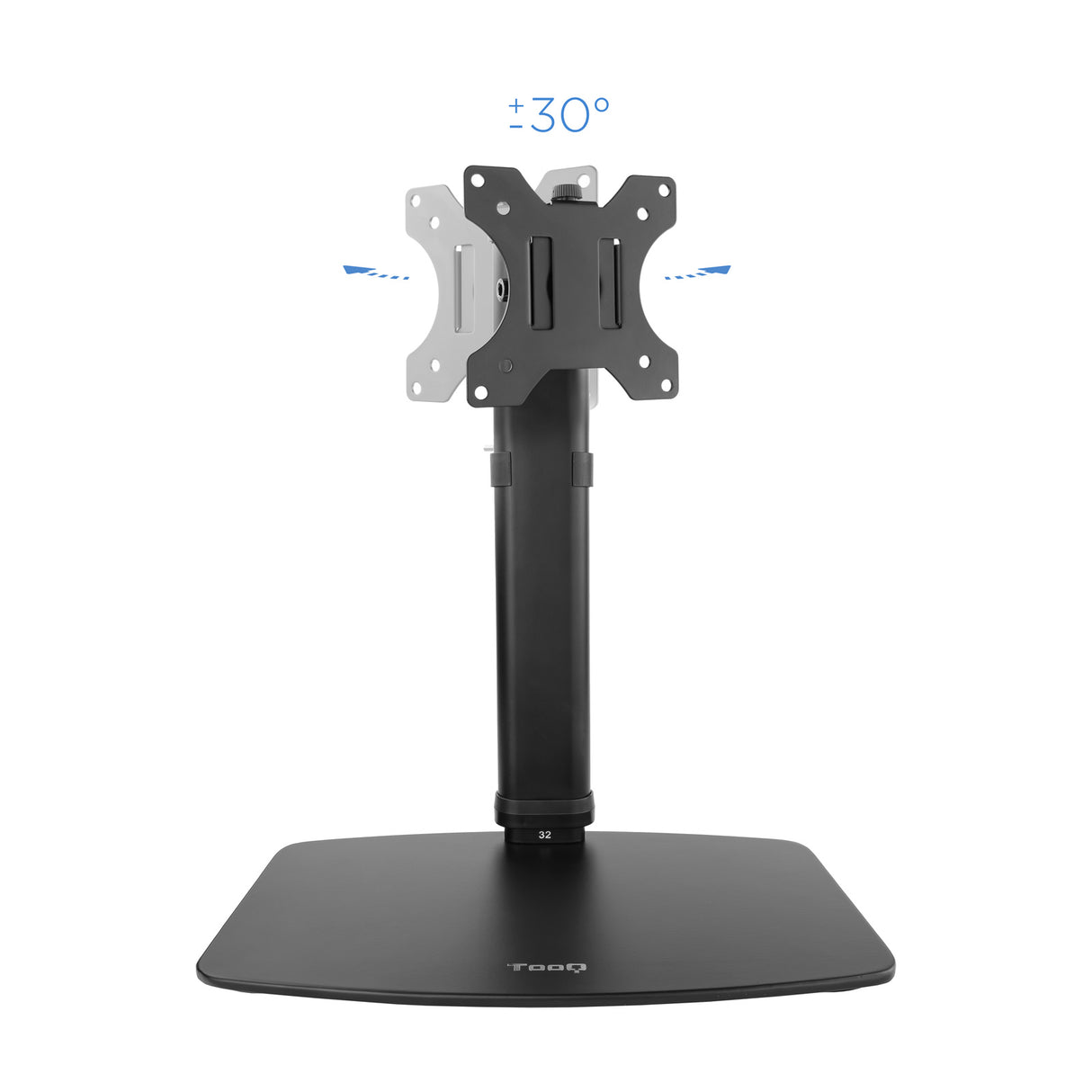 Support écran à poser Tooq DB1127TN 17"-27" (6kg max) (Noir)