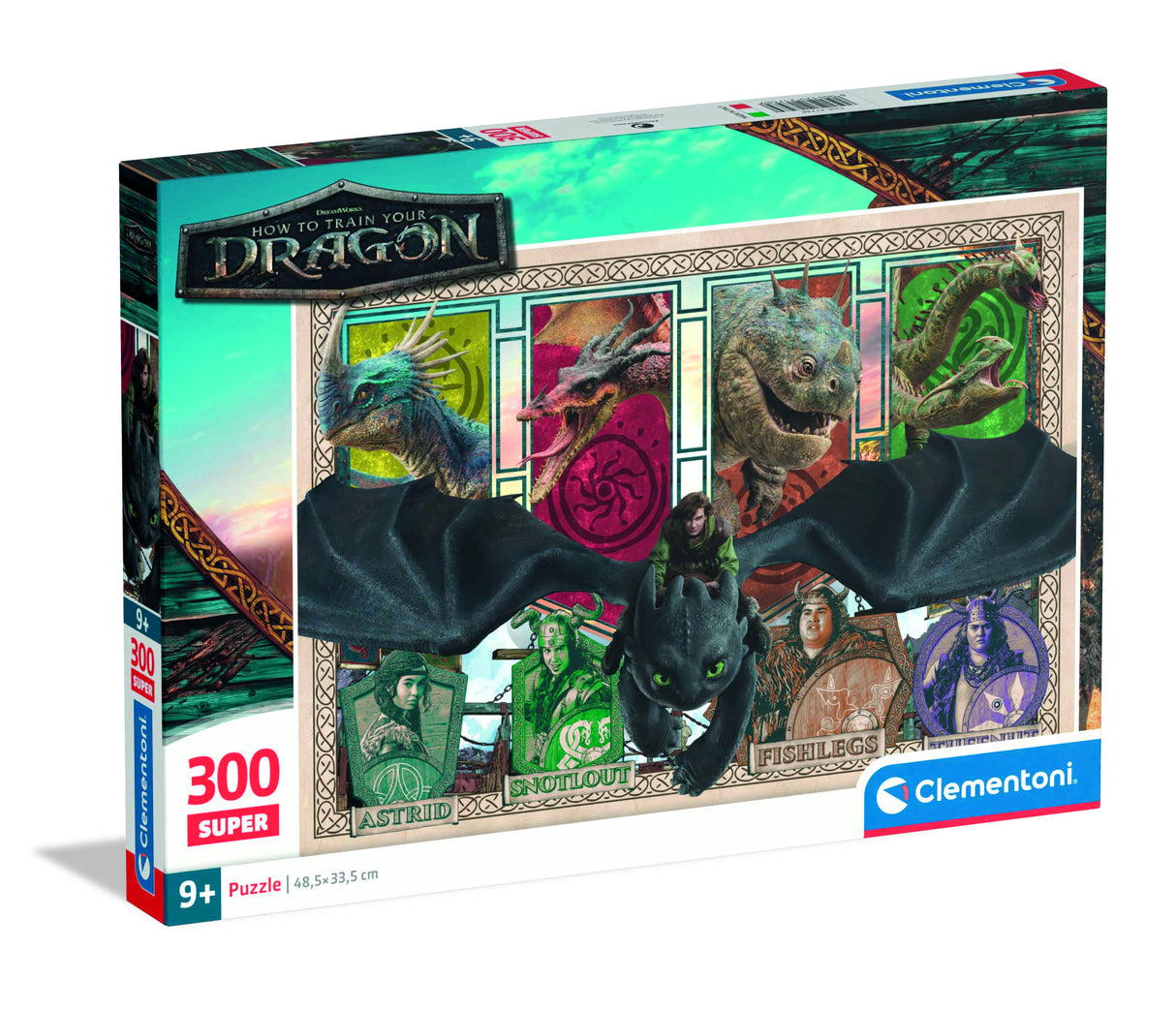 CLEMENTONI - 300 pieces Super - How to Train your Dragon