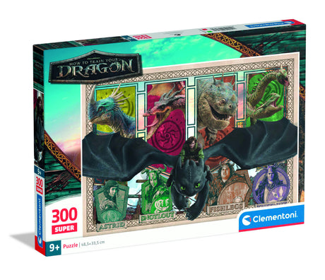 CLEMENTONI - 300 pieces Super - How to Train your Dragon
