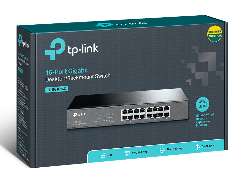 Switch réseau ethernet Gigabit rackable TP-Link SG1016D - 16 ports
