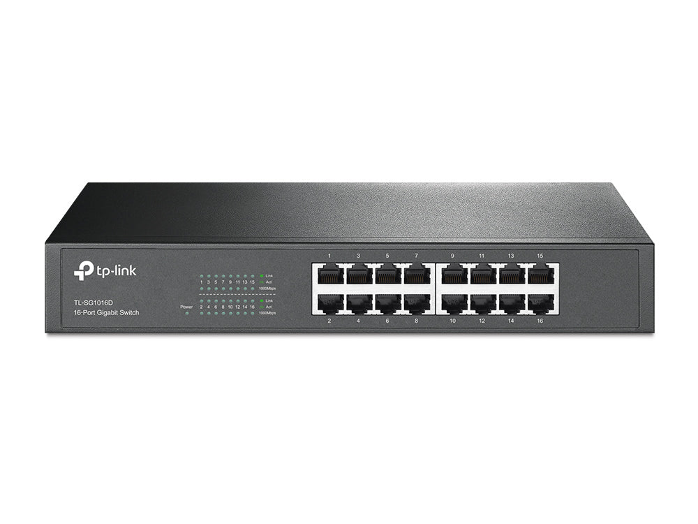 Switch réseau ethernet Gigabit rackable TP-Link SG1016D - 16 ports