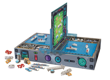 CLEMENTONI - Bataille Navale - Jetons magnétiques et navires en 3D - Jeu de logique - 2 personnes