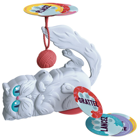 Griffe-Matou, Le jeu de cartes du félin malin, Jeu pour la famille des 8 Ans, 3 a 6 joueurs, Durée 15 min, Hasbro Gaming