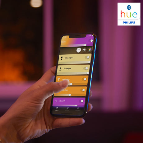 Philips Hue White & Color Ambiance, Iris compatible Bluetooth, Blanc, fonctionne avec Alexa, Google Assistant et Apple Homekit