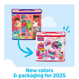 Mega Bloks - Sac Medium Rose 60 briques - Briques de construction  - 12 mois et + DCH54
