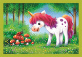 CLEMENTONI - Puzzle 4 en 1 - A Day with Unicorns