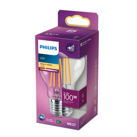 Ampoule LED PHILIPS Non dimmable - E27 - 100W - Blanc Chaud